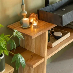 Made in Meubles Table Console|Meuble Sous Vasque<Meuble sous vasque en bois recyclé Corin