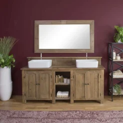 Made in Meubles Meuble Sous Vasque<Meuble sous vasque en bois recyclé Cassandre