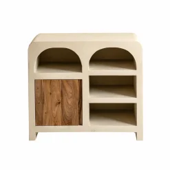 Made in Meubles Buffet|Meuble Sous Vasque<Meuble sous vasque en bois effet béton et bois d'acacia Dalva