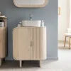 Made in Meubles Meuble Sous Vasque<Meuble sous vasque en bois de manguier Yoni