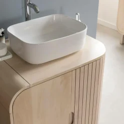 Made in Meubles Meuble Sous Vasque<Meuble sous vasque en bois de manguier Yoni