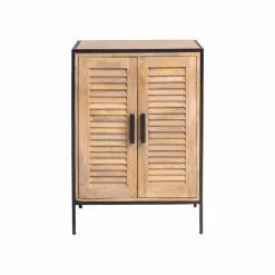 Made in Meubles Meuble Sous Vasque<Meuble sous vasque en bois de manguier et métal Coralie