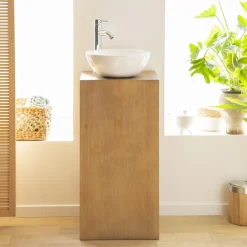 Made in Meubles Meuble Sous Vasque<Meuble sous vasque en chêne Morgane