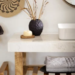 Made in Meubles Meuble Sous Vasque<Meuble sous vasque en marbre et bois Louca