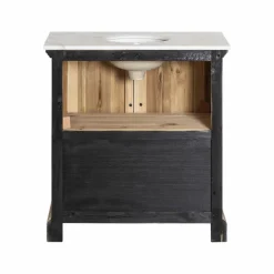 Made in Meubles Meuble Sous Vasque<Meuble sous vasque en pin recyclé blanchi Gemma