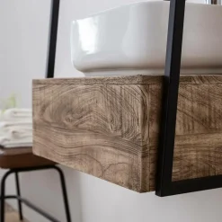 Made in Meubles Meuble Sous Vasque<Meuble sous vasque suspendu 1 vasque Amal