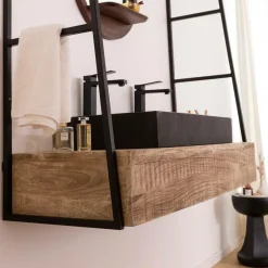 Made in Meubles Meuble Sous Vasque<Meuble sous vasque suspendu Amal