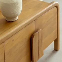 Made in Meubles Meuble Tv<Meuble TV 4 portes en bois de manguier Féodor