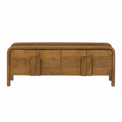 Made in Meubles Meuble Tv<Meuble TV 4 portes en bois de manguier Féodor