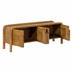 Made in Meubles Meuble Tv<Meuble TV 4 portes en bois de manguier Féodor