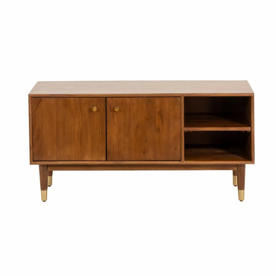 Made in Meubles Meuble Tv<Meuble TV 2 portes en bois d'acacia Emiel