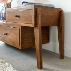 Made in Meubles Meuble Tv<Meuble TV 3 tiroirs en bois de manguier Remick