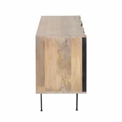 Made in Meubles Meuble Tv<Meuble TV bois de manguier et métal Auxence