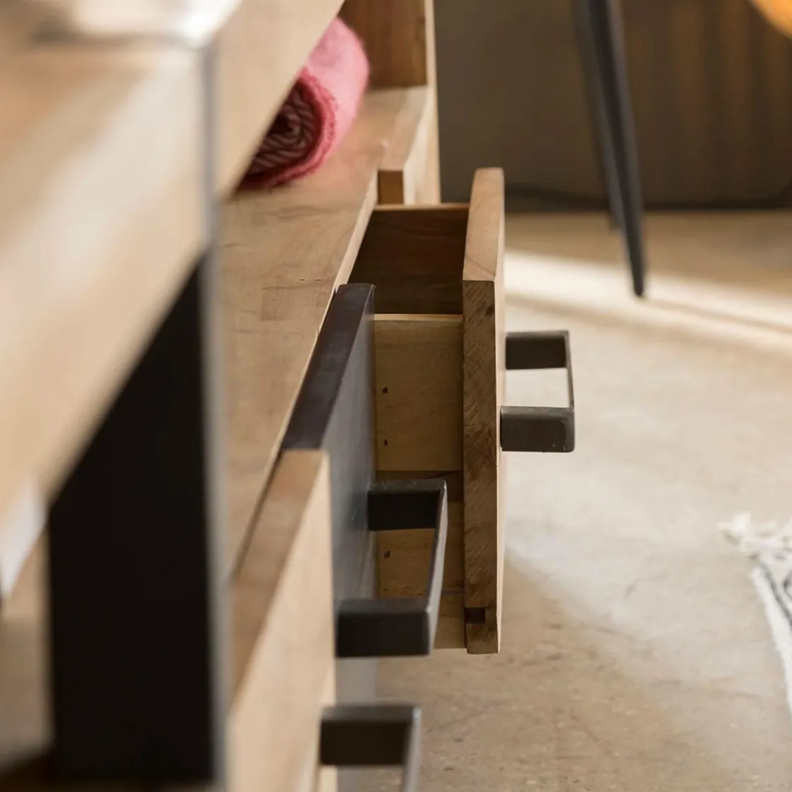 Made in Meubles Meuble Tv<Meuble TV en bois d'acacia Praia