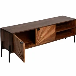 Made in Meubles Meuble Tv<Meuble TV en bois d'acacia Elvira