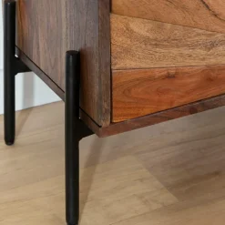 Made in Meubles Meuble Tv<Meuble TV en bois d'acacia Elvira