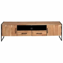 Made in Meubles Meuble Tv<Meuble TV en bois d'acacia et métal Bosco