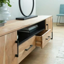 Made in Meubles Meuble Tv<Meuble TV en bois d'acacia et métal Bosco