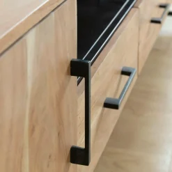 Made in Meubles Meuble Tv<Meuble TV en bois d'acacia et métal Bosco