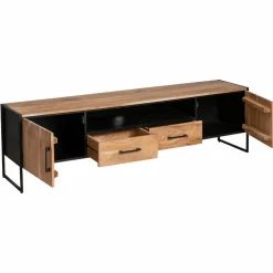 Made in Meubles Meuble Tv<Meuble TV en bois d'acacia et métal Bosco