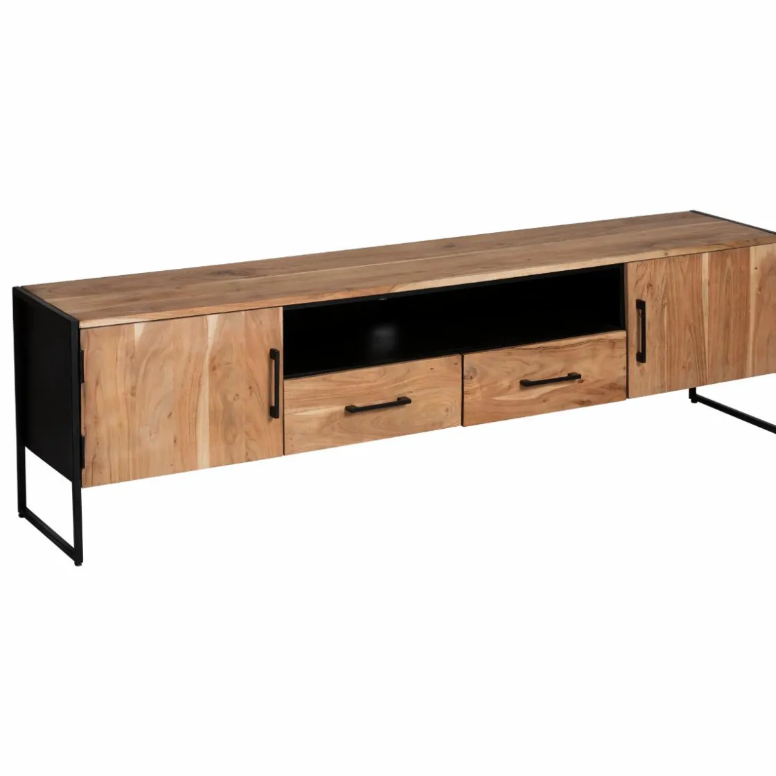 Made in Meubles Meuble Tv<Meuble TV en bois d'acacia et métal Bosco