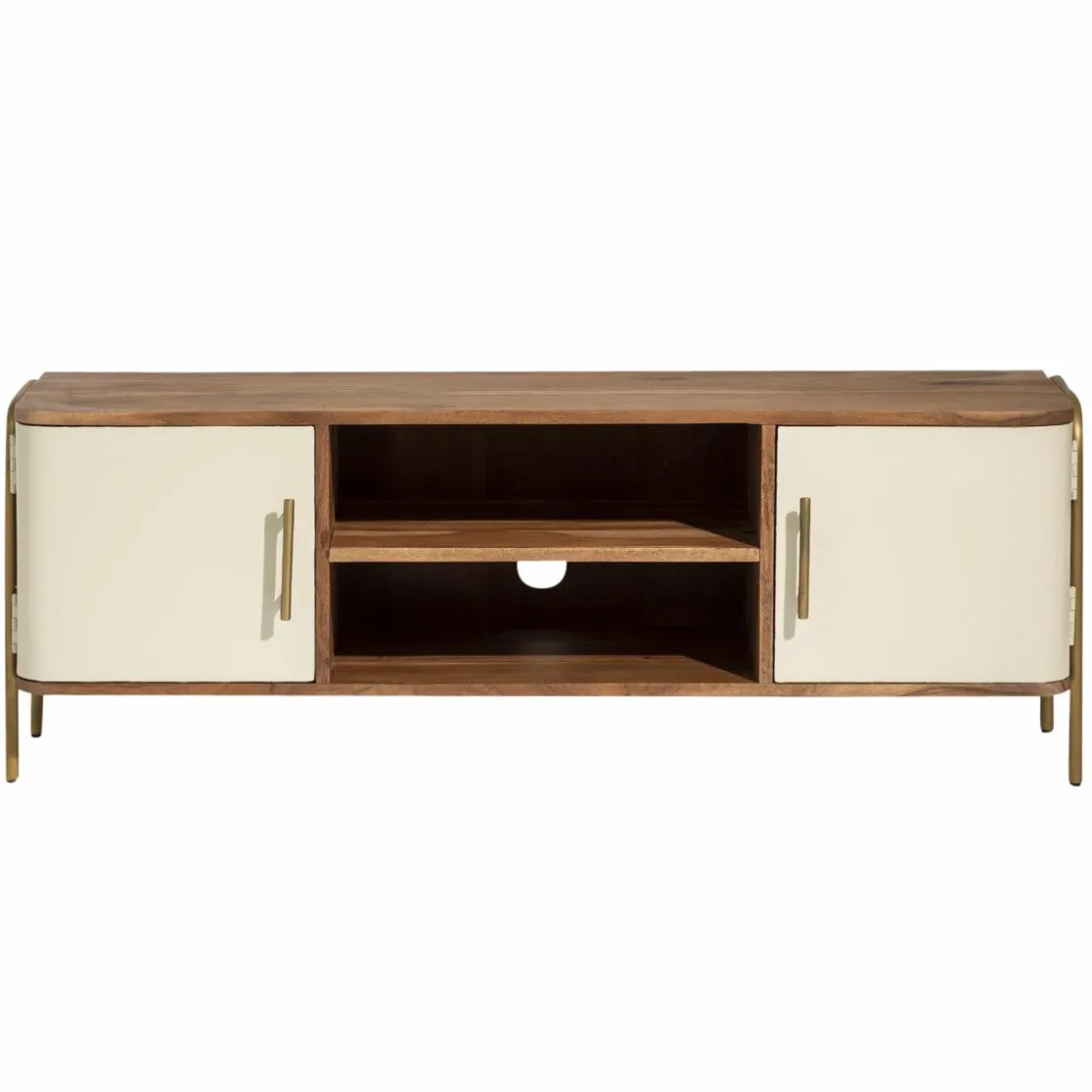 Made in Meubles Meuble Tv<Meuble TV en bois d'acacia et métal Andrès