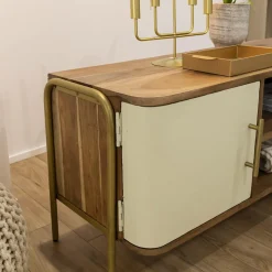 Made in Meubles Meuble Tv<Meuble TV en bois d'acacia et métal Andrès