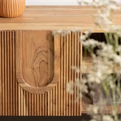 Made in Meubles Meuble Tv<Meuble TV en bois d'acacia Tilio