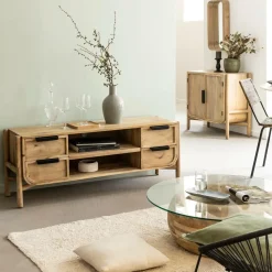 Made in Meubles Meuble Tv<Meuble TV en bois de manguier Nova