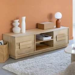 Made in Meubles Meuble Tv<Meuble TV en bois de manguier Lioris