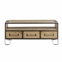 Made in Meubles Meuble Tv<Meuble TV en bois de manguier 3 tiroirs Wood