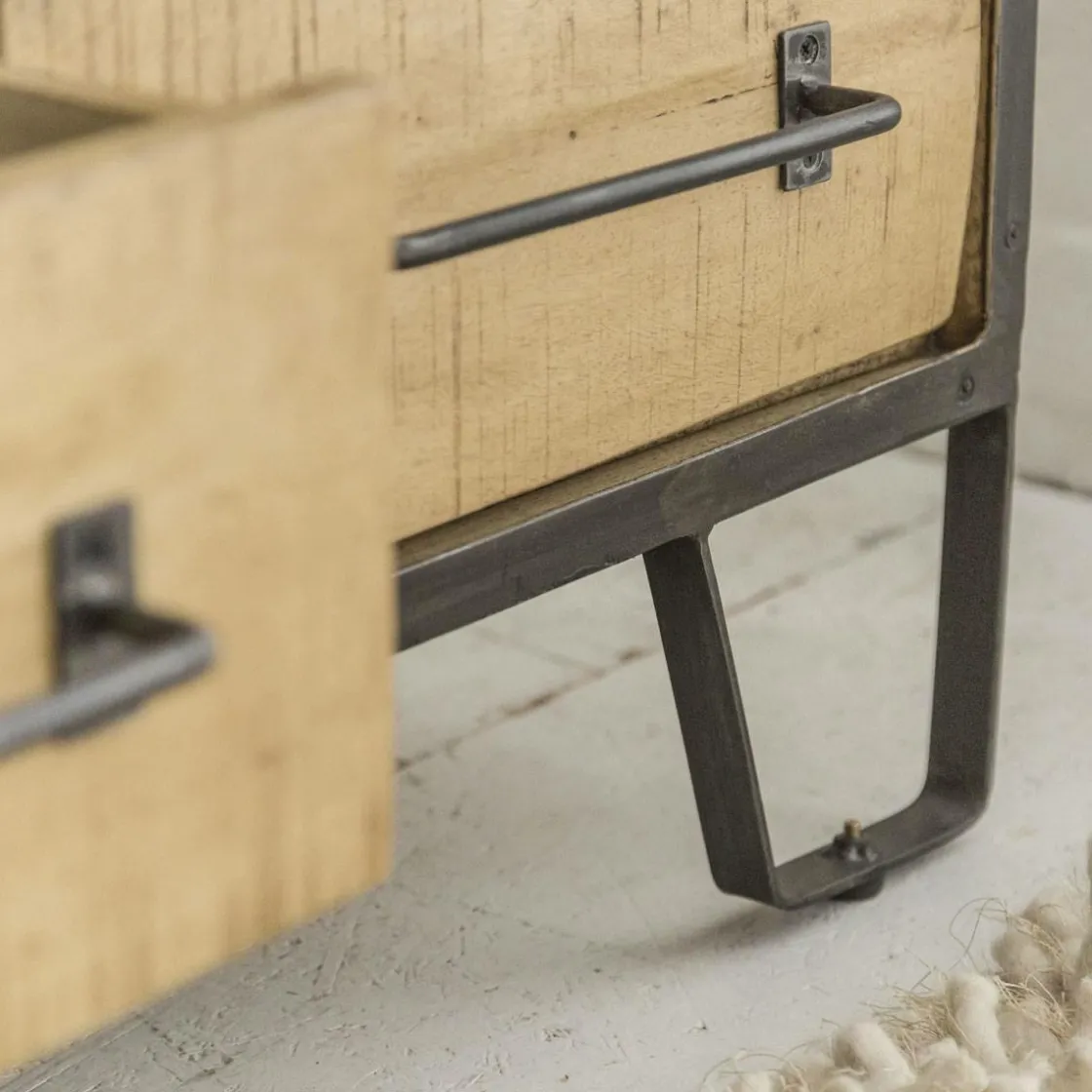 Made in Meubles Meuble Tv<Meuble TV en bois de manguier 3 tiroirs Wood