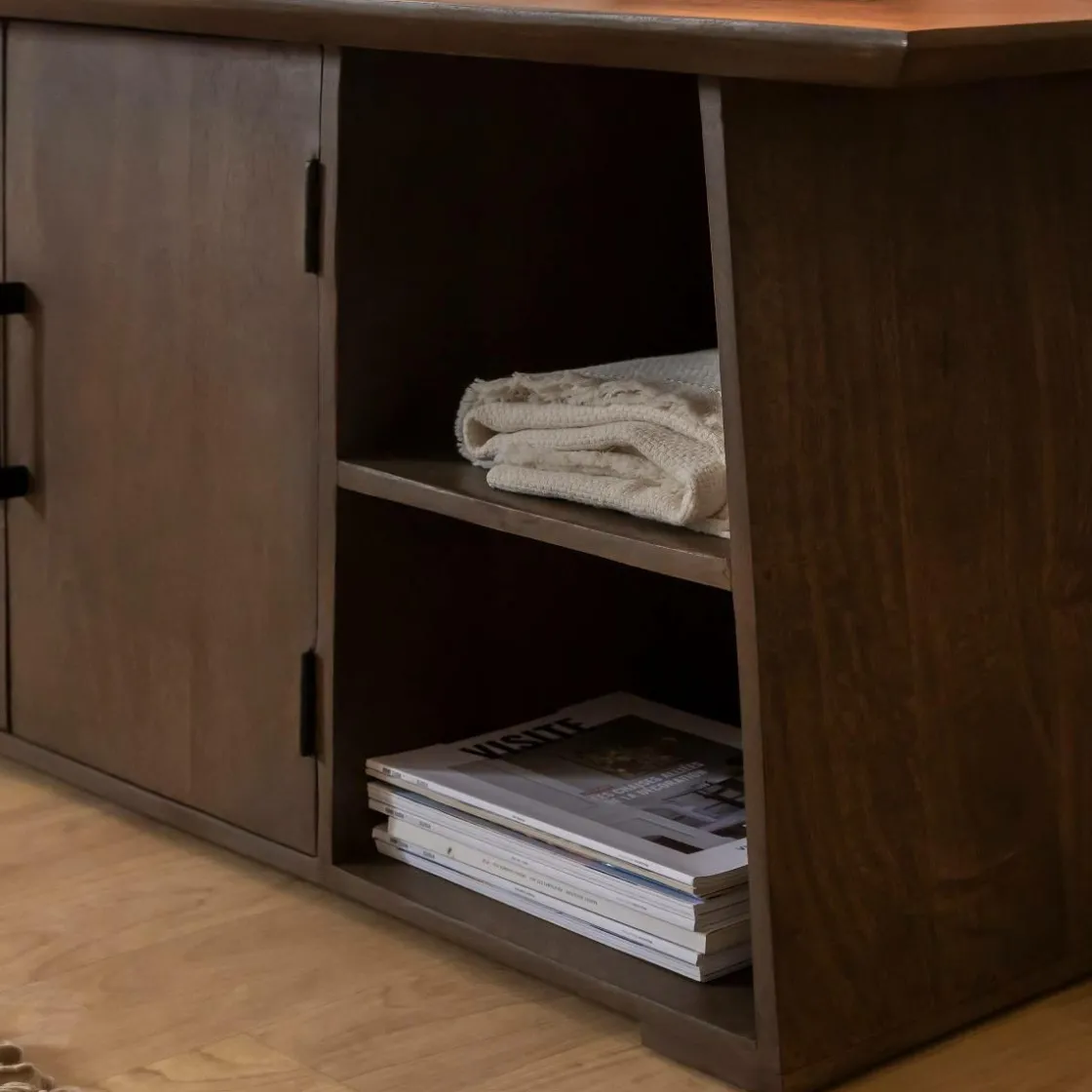 Made in Meubles Meuble Tv<Meuble TV en bois de manguier Daniella