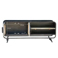 Made in Meubles Meuble Tv<Meuble TV en bois de manguier Nautilus