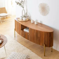 Made in Meubles Meuble Tv<Meuble TV en bois de manguier Cécile