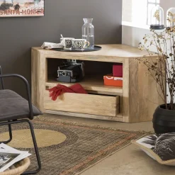 Made in Meubles Meuble Tv<Meuble TV en bois de manguier Lyam