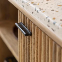 Made in Meubles Meuble Tv<Meuble TV en bois de manguier et terrazzo Ambrine