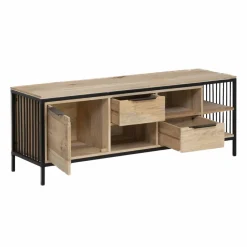 Made in Meubles Meuble Tv<Meuble TV en bois de manguier et métal Héloïse