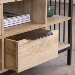 Made in Meubles Meuble Tv<Meuble TV en bois de manguier et métal Héloïse