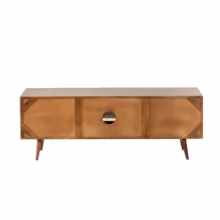 Made in Meubles Meuble Tv<Meuble TV en bois de manguier et cannage Charline