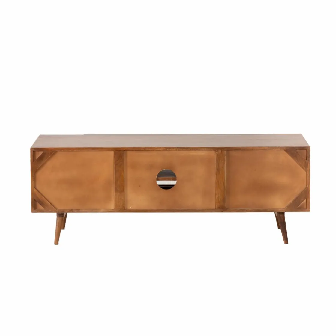 Made in Meubles Meuble Tv<Meuble TV en bois de manguier et cannage Charline