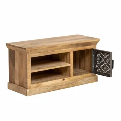 Made in Meubles Meuble Tv<Meuble TV en bois de manguier et métal Sahara