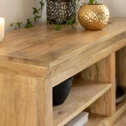 Made in Meubles Meuble Tv<Meuble TV en bois de manguier et métal Sahara