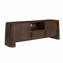 Made in Meubles Meuble Tv<Meuble TV en bois de manguier foncé Liriel