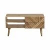 Made in Meubles Meuble Tv<Meuble TV en bois de manguier chevrons Maëva