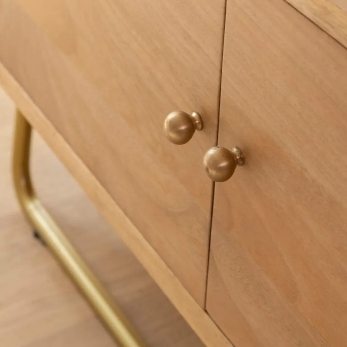 Made in Meubles Meuble Tv<Meuble TV en bois de manguier et métal Zack