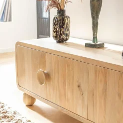 Made in Meubles Meuble Tv<Meuble TV en bois de manguier Horta