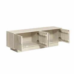 Made in Meubles Meuble Tv<Meuble TV en bois de manguier blanchi Miliam