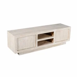 Made in Meubles Meuble Tv<Meuble TV en bois de manguier blanchi Alison