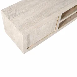 Made in Meubles Meuble Tv<Meuble TV en bois de manguier blanchi Alison